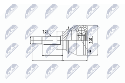 Joint Kit, drive shaft NTY NPZ-RE-045