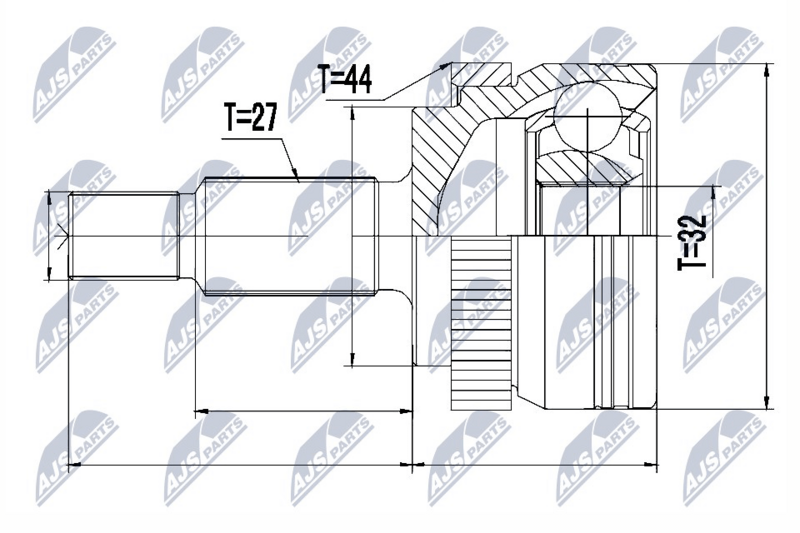 NTY NPZ-RE-047 Joint Kit, drive shaft