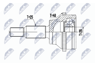 Joint Kit, drive shaft NTY NPZ-RE-051