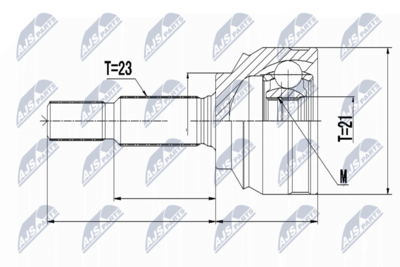 Joint Kit, drive shaft NTY NPZ-RE-052