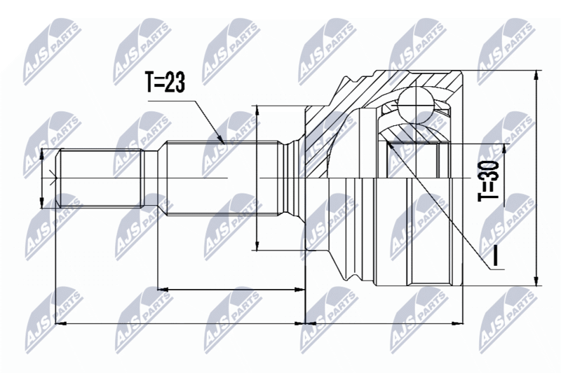 NTY NPZ-RE-053 Joint Kit, drive shaft
