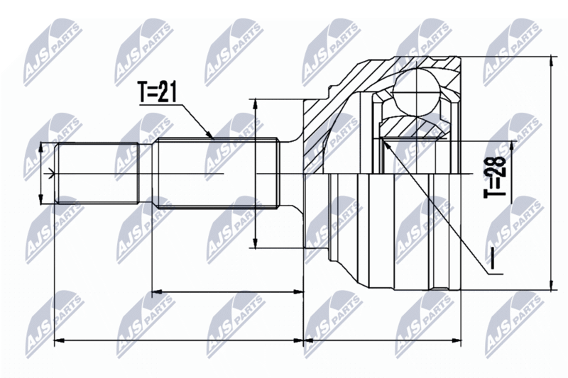 NTY NPZ-RE-054 Joint Kit, drive shaft