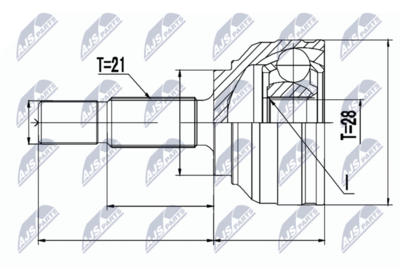 Joint Kit, drive shaft NTY NPZ-RE-054