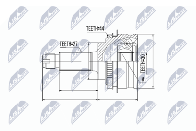 Joint Kit, drive shaft NTY NPZ-SB-013