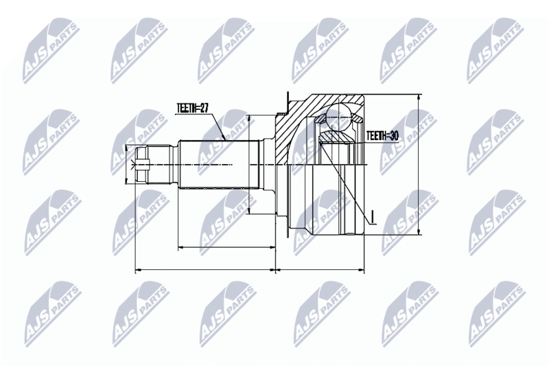 NTY NPZ-SB-024 Joint Kit, drive shaft