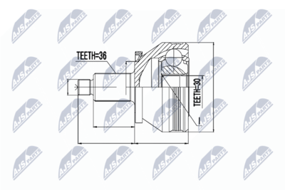 Joint Kit, drive shaft NTY NPZ-SK-005
