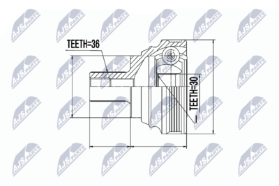 Joint Kit, drive shaft NTY NPZ-SK-007