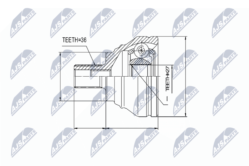 NTY NPZ-SK-009 Joint Kit, drive shaft