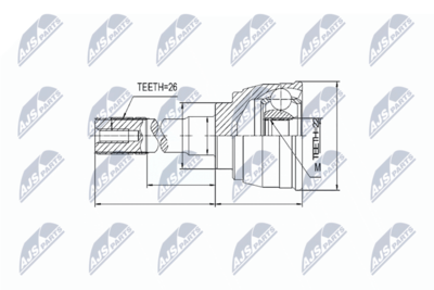Joint Kit, drive shaft NTY NPZ-SU-006