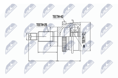 Joint Kit, drive shaft NTY NPZ-SU-013
