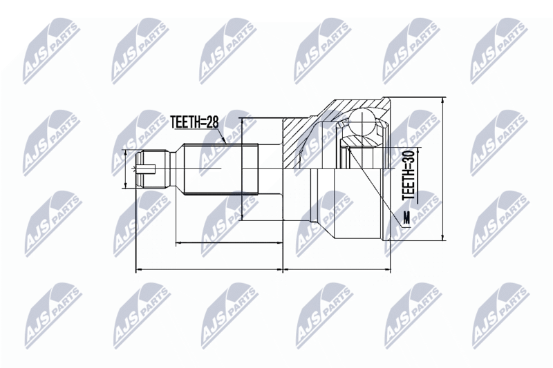 NTY NPZ-SU-020 Joint Kit, drive shaft