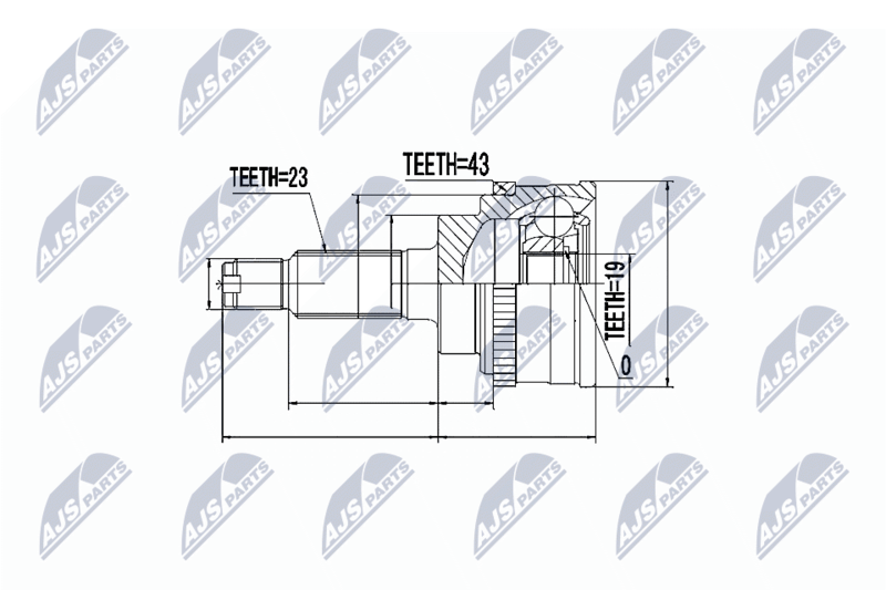 NTY NPZ-SU-021 Joint Kit, drive shaft