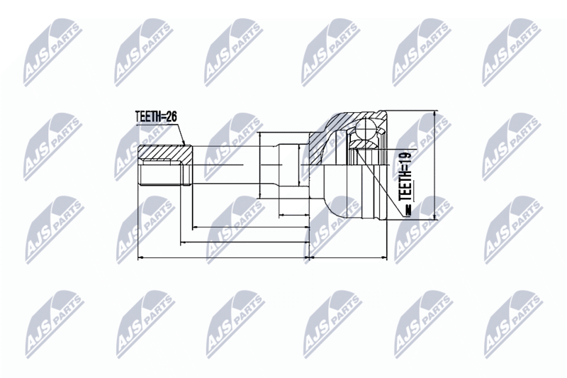 NTY NPZ-SU-023 Joint Kit, drive shaft