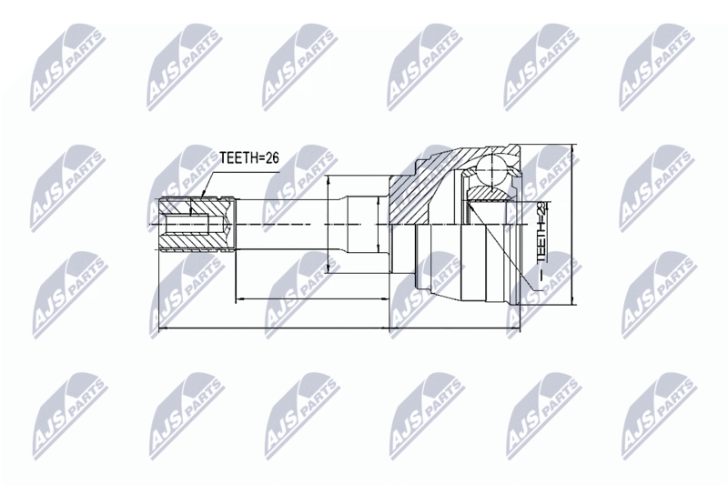 NTY NPZ-SU-027 Joint Kit, drive shaft