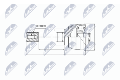 Joint Kit, drive shaft NTY NPZ-SU-027