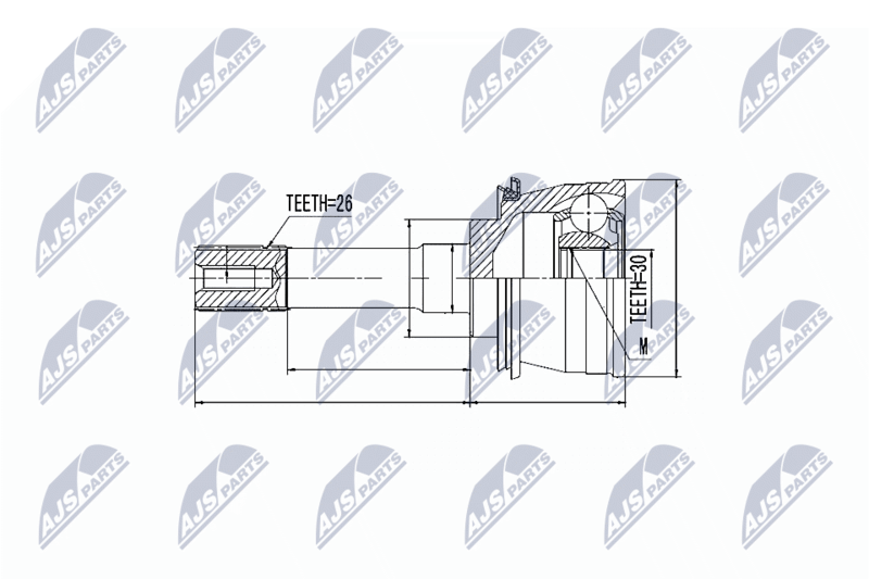 NTY NPZ-SU-028 Joint Kit, drive shaft