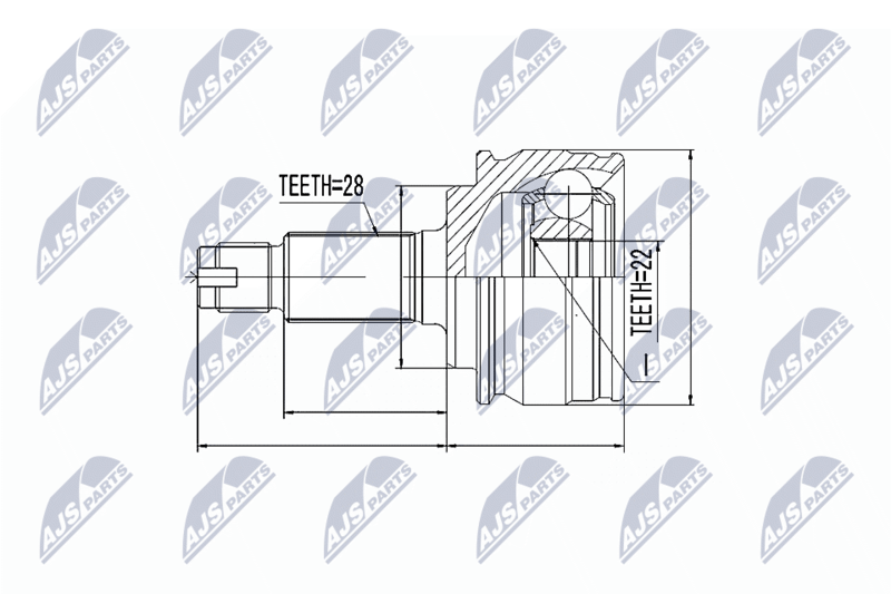 NTY NPZ-SU-029 Joint Kit, drive shaft