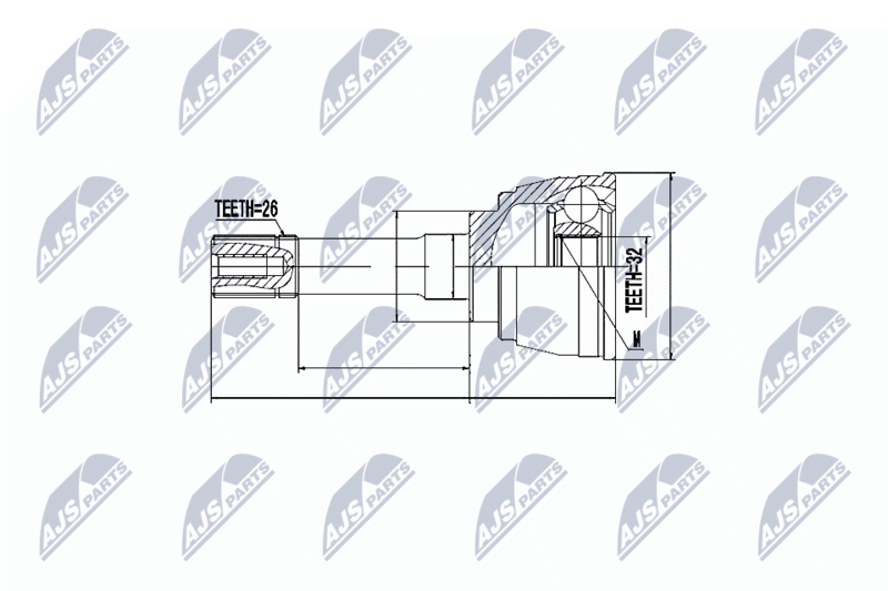 NTY NPZ-SU-030 Joint Kit, drive shaft