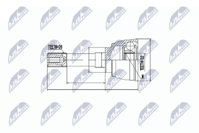 Joint Kit, drive shaft NTY NPZ-SU-030
