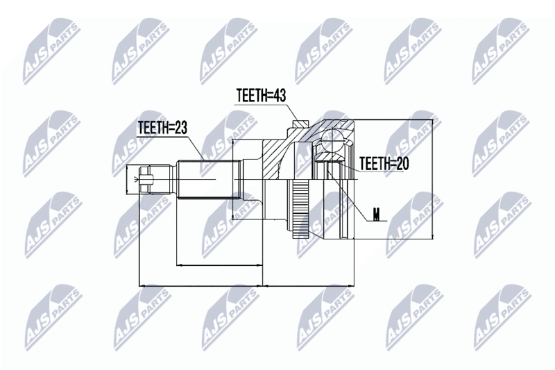NTY NPZ-SU-031 Joint Kit, drive shaft