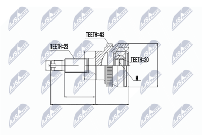 Joint Kit, drive shaft NTY NPZ-SU-031