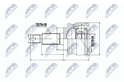 Joint Kit, drive shaft NTY NPZ-SU-032