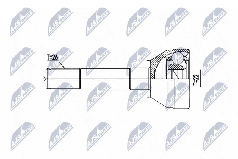 NTY NPZ-SU-037 Joint Kit, drive shaft