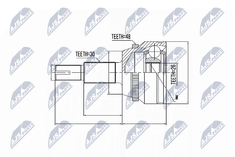 NTY NPZ-TY-010 Joint Kit, drive shaft