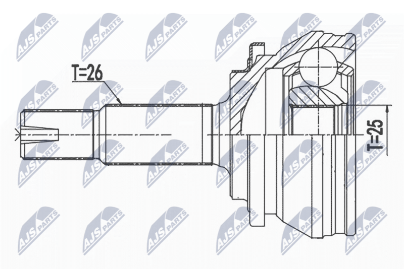 NTY NPZ-TY-013 Joint Kit, drive shaft