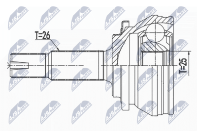 Joint Kit, drive shaft NTY NPZ-TY-013