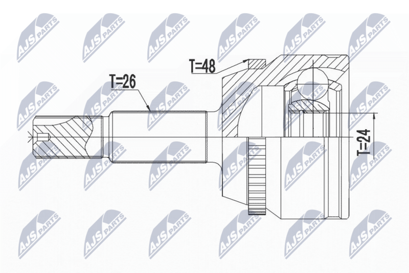 NTY NPZ-TY-017 Joint Kit, drive shaft
