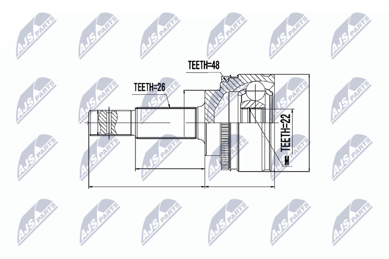 NTY NPZ-TY-057 Joint Kit, drive shaft