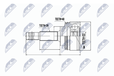 Joint Kit, drive shaft NTY NPZ-TY-057