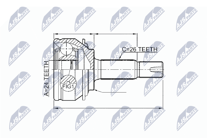 NTY NPZ-TY-065 Joint Kit, drive shaft