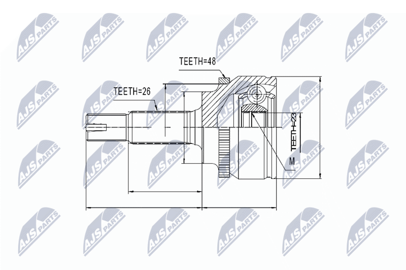 NTY NPZ-TY-082 Joint Kit, drive shaft