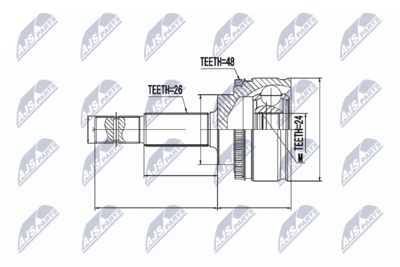 Joint Kit, drive shaft NTY NPZ-TY-084
