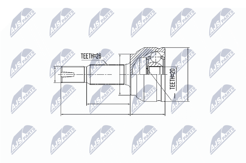 NTY NPZ-TY-087 Joint Kit, drive shaft