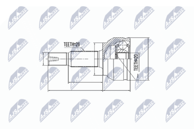 Joint Kit, drive shaft NTY NPZ-TY-087
