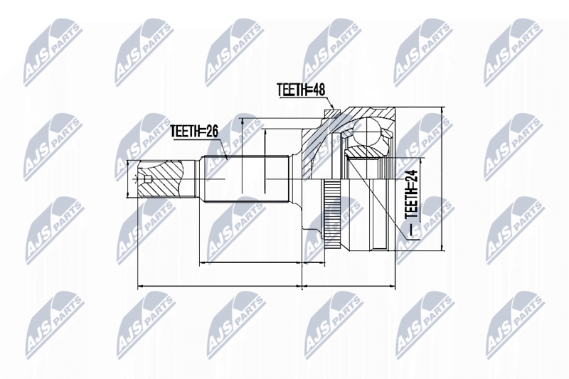 NTY NPZ-TY-088 Joint Kit, drive shaft