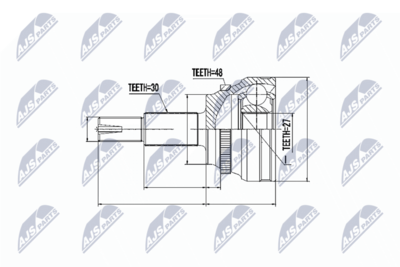 Joint Kit, drive shaft NTY NPZ-TY-089