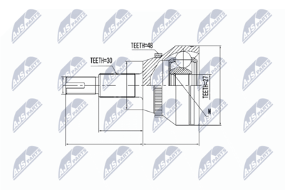 Joint Kit, drive shaft NTY NPZ-TY-091