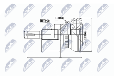 Joint Kit, drive shaft NTY NPZ-TY-094