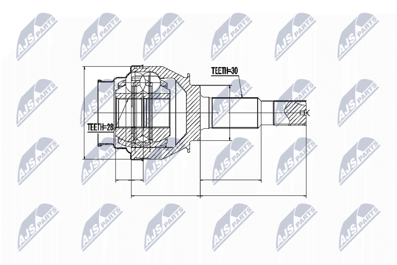 NTY NPZ-TY-095 Joint Kit, drive shaft