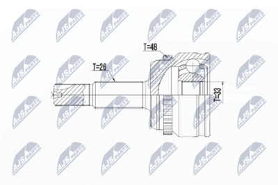 Joint Kit, drive shaft NTY NPZ-TY-103