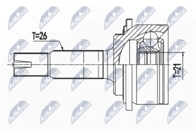 Joint Kit, drive shaft NTY NPZ-TY-104