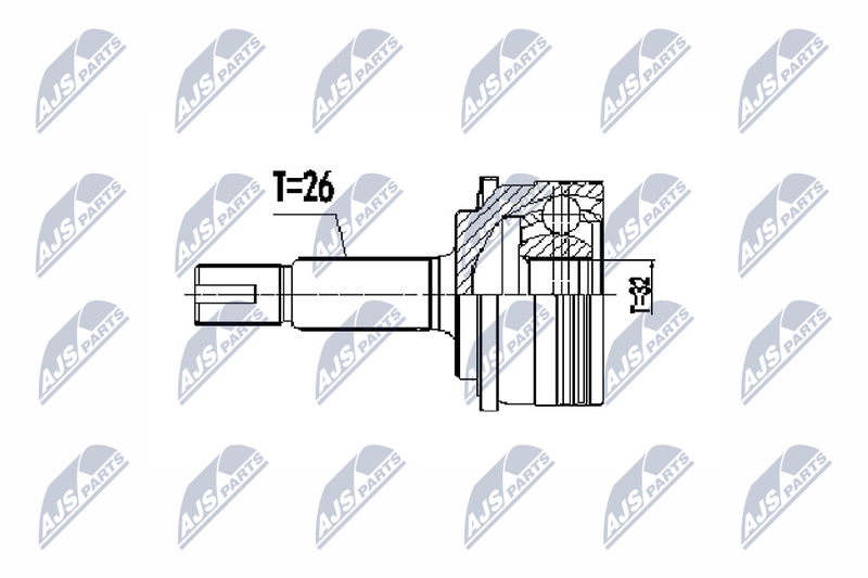 NTY NPZ-TY-105 Joint Kit, drive shaft