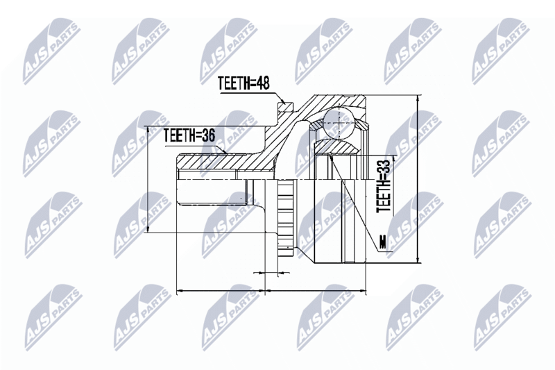 NTY NPZ-VV-012 Joint Kit, drive shaft