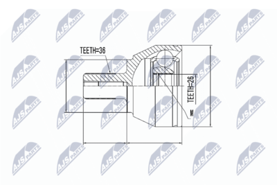Joint Kit, drive shaft NTY NPZ-VV-014