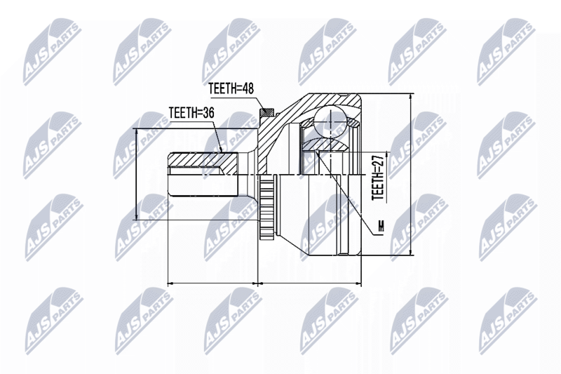 NTY NPZ-VV-017 Joint Kit, drive shaft