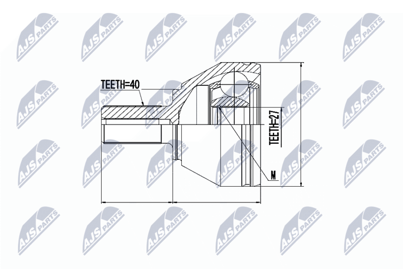 NTY NPZ-VV-018 Joint Kit, drive shaft